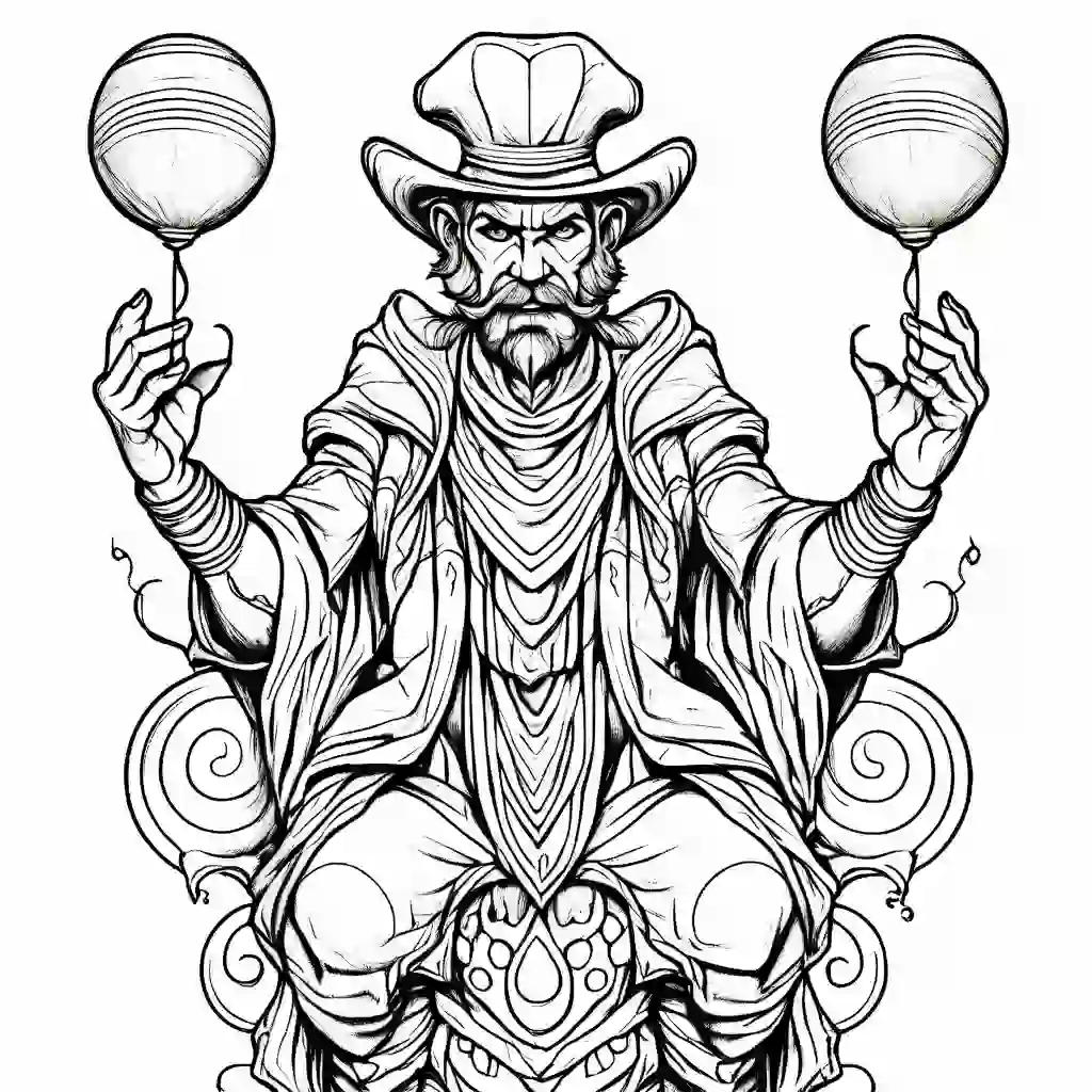 Juggler coloring pages